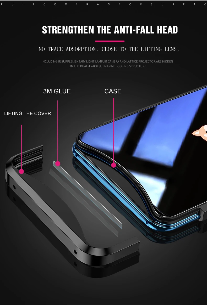 Чехол VPOWER OPPO Find X из закаленного стекла для OPPO Find X Чехол 6,42 ''чехол s роскошный цветной бампер FindX Fundas