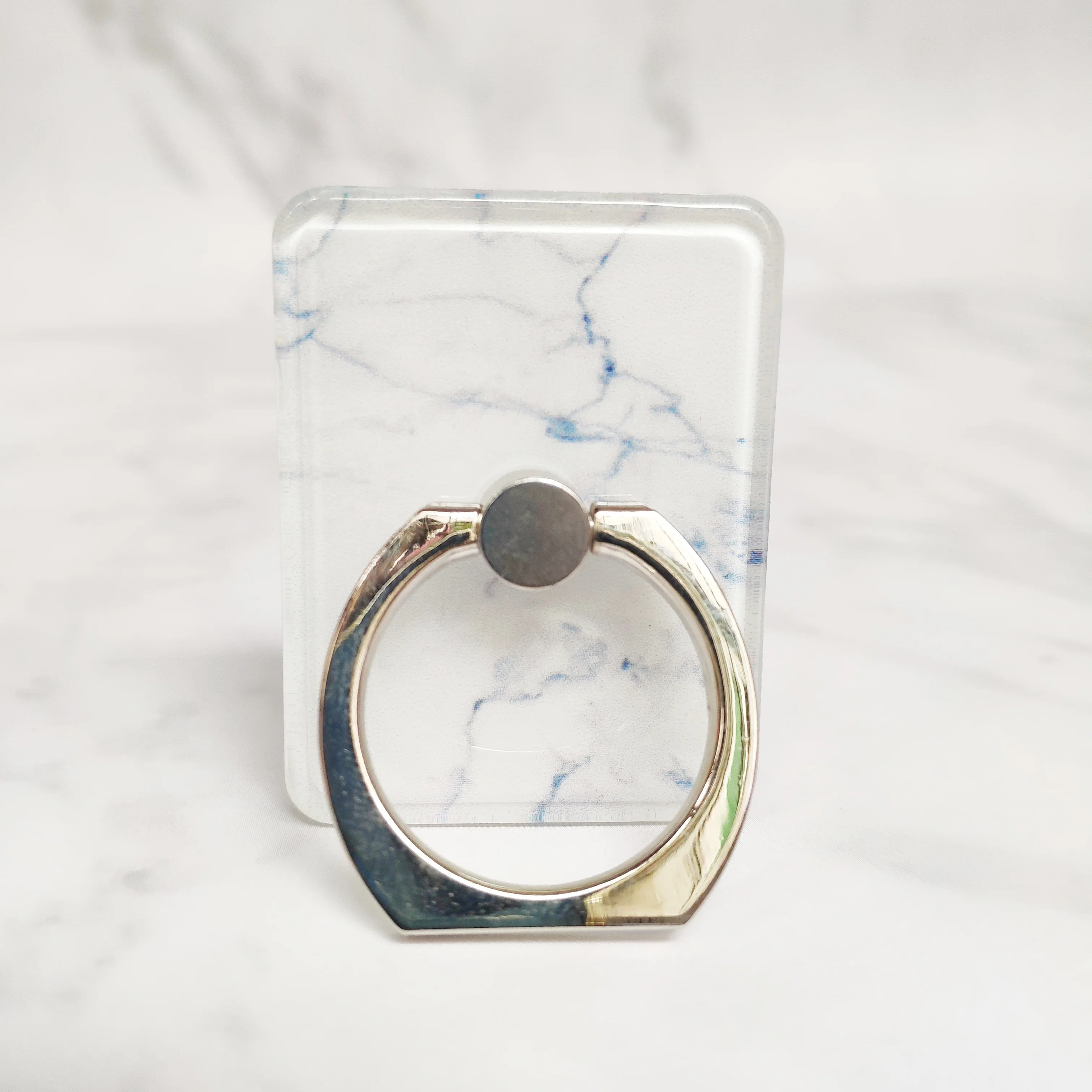 Bling Crystal Marble Finger Ring Holder 360 Поворот мобильный телефон Подставка для пальцев