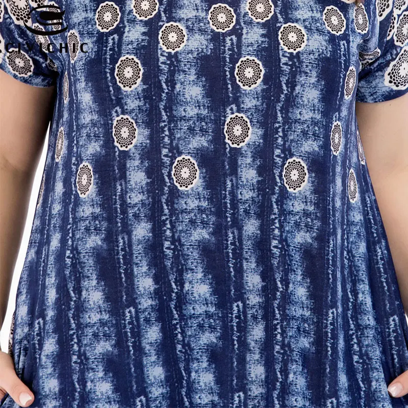 CIVI CHIC Boho принт vestidos mujer 2018 плюс Размеры длинное платье в богемном стиле полоску