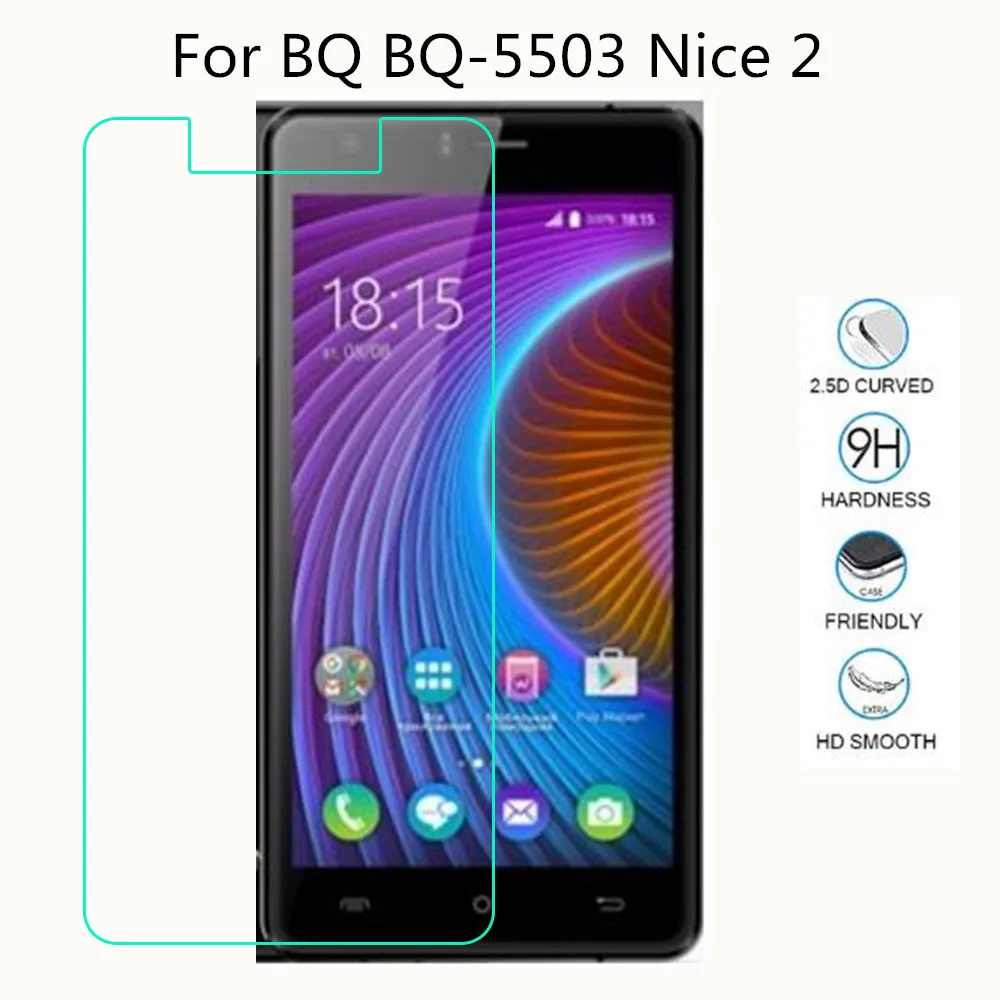 Закаленное стекло для смартфона BQ 1 шт. Взрывозащищенная защитная пленка Nice 2 9H