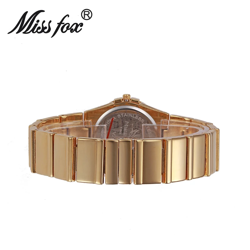 miss fox female watches women wrist luxury 2017 hot ladies watch gold with stones famous brands with logo fashion casual watches free global shipping