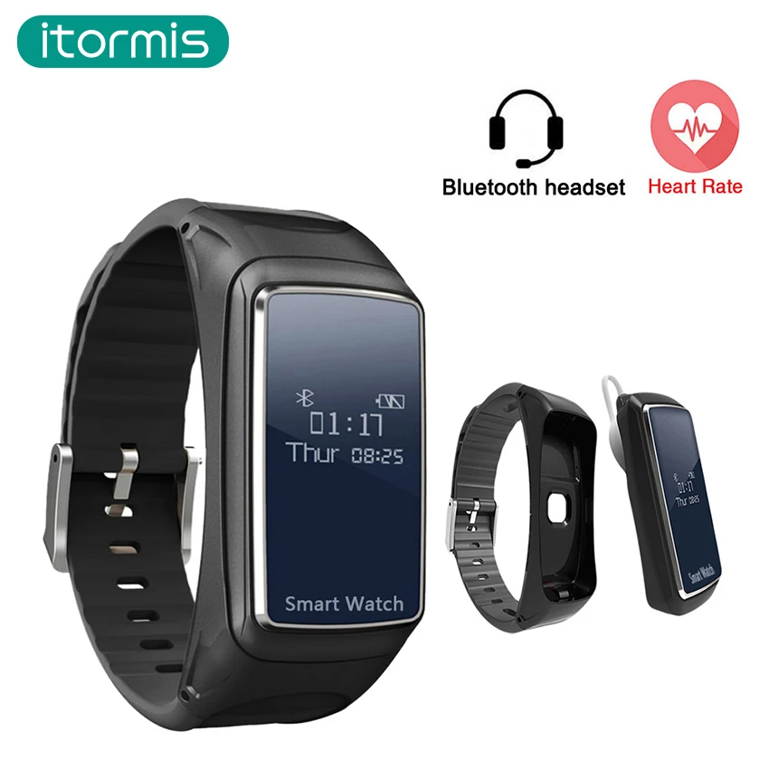 Itormis Bluetooth Smart Band Фитнес браслет TalkBand гарнитуры наушники Спорт Сердце ratetracker ответ