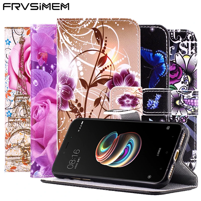 Frvsimem чехол для XiaoMi MiA1 Mi A1 RedMi 4A 4X 5A Pro Prime Note 4 кошелек из искусственной кожи + ТПУ