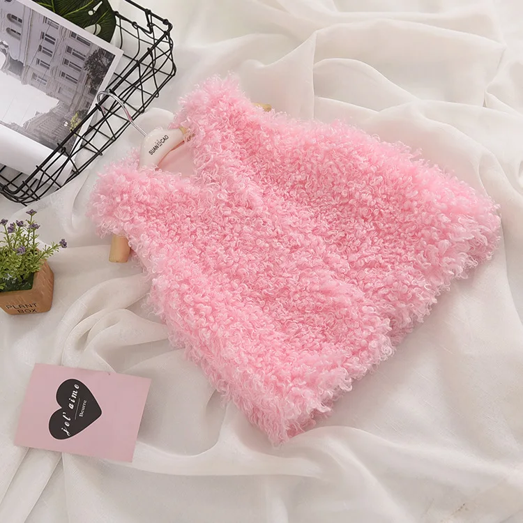 2018 новая модная одежда из искусственного меха на осень и зиму жилет для девочек