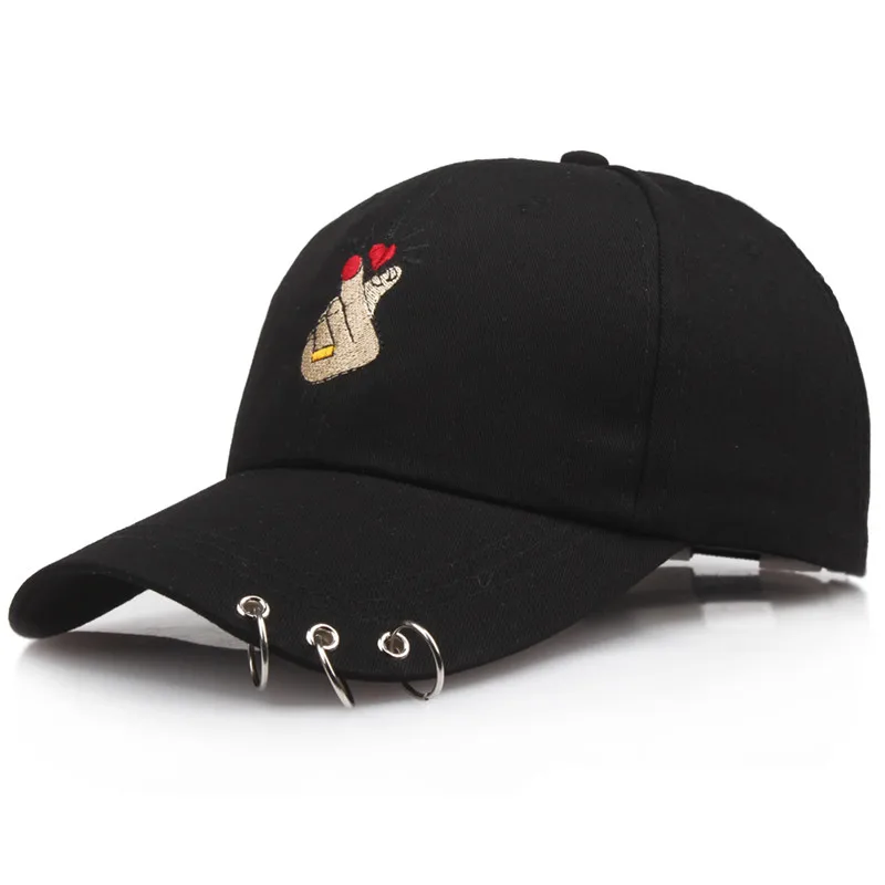 Bpckaace новый дизайн snapback хип-хоп Cap жест вышивка бейсболки с кольца 3 цвета папа