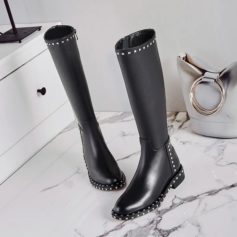 Новое поступление 2018 лидер продаж римские мотоциклетные сапоги Stylesowner до колена
