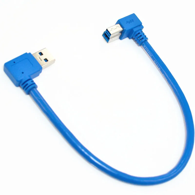 0 3 м USB мужчина правильный изгиб к мужчине B правый локоть 90 градусов жесткий диск
