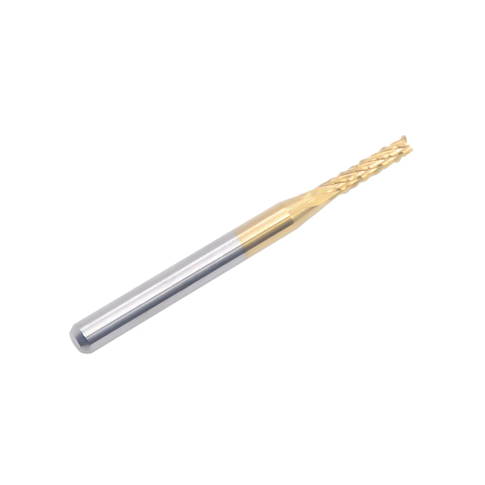

Hot sale 1pc 1.1mm Titanium Coated Carbide End Milling Cutter Engraving Edge cutter for PCB CNC Router mill Machine