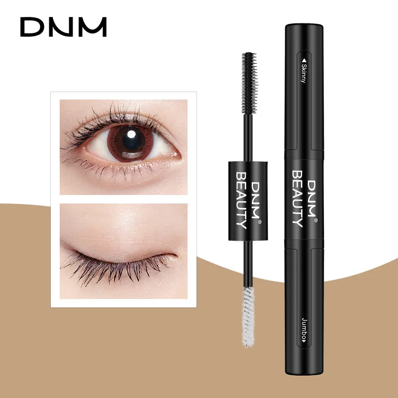 Новинка DNM Black Pro двухсторонняя тушь для ресниц из 4D волокна Водостойкая