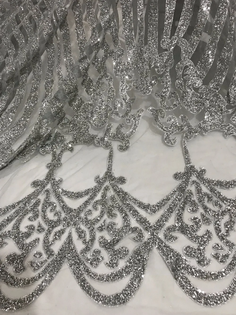 Распродажа кружевная ткань с блестками африканская французская сетчатая для