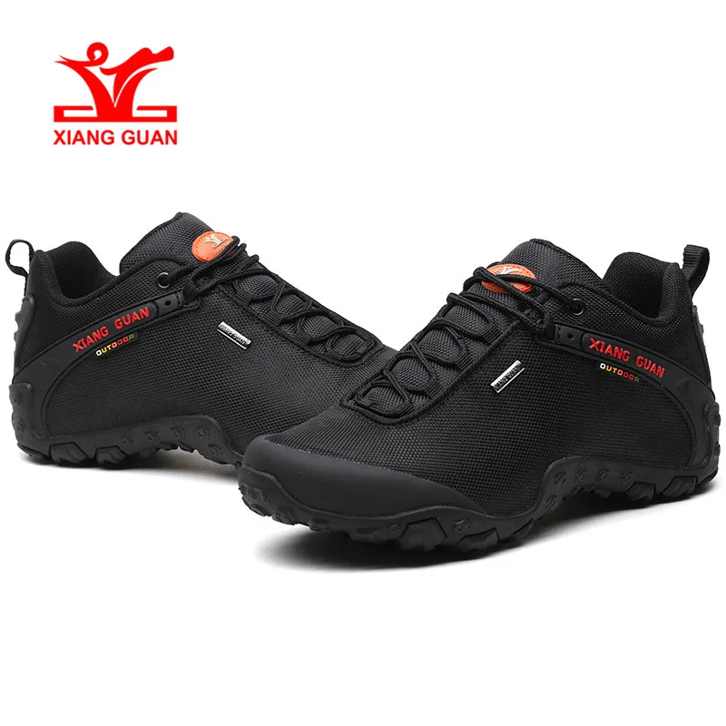 New 81283 black XIANG GUAN Мужская Спортивная походная обувь, спортивная треккинговые кроссовки, черная зимняя обувь, обновленный дизайн, Новое поступление - Цвет: New 81283 black