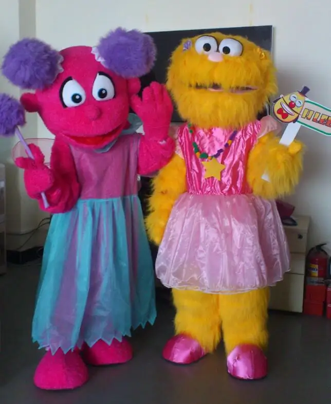 Sesame Street Zoe Abby Cadabby Mascot Costume Halloween Christmas Birthday Celebration Carnival Dress Full Body Props Outfit |