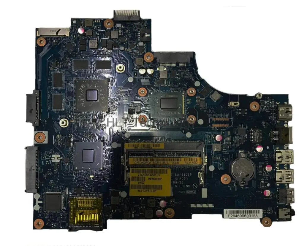 Материнская плата для ноутбука dell 3521 5521 LA 9101P VAW01 CN 077TP7 HM76 I7 процессор 100%