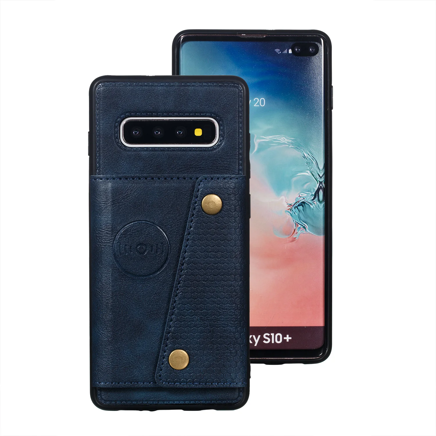 Fundas S10e держателей карт бумажник чехол для samsung S10 S9 S8 Примечание 10 плюс A6 A7 J4 J6+ A10 A20 A30 A40 A50 A70 M10 M20 M30
