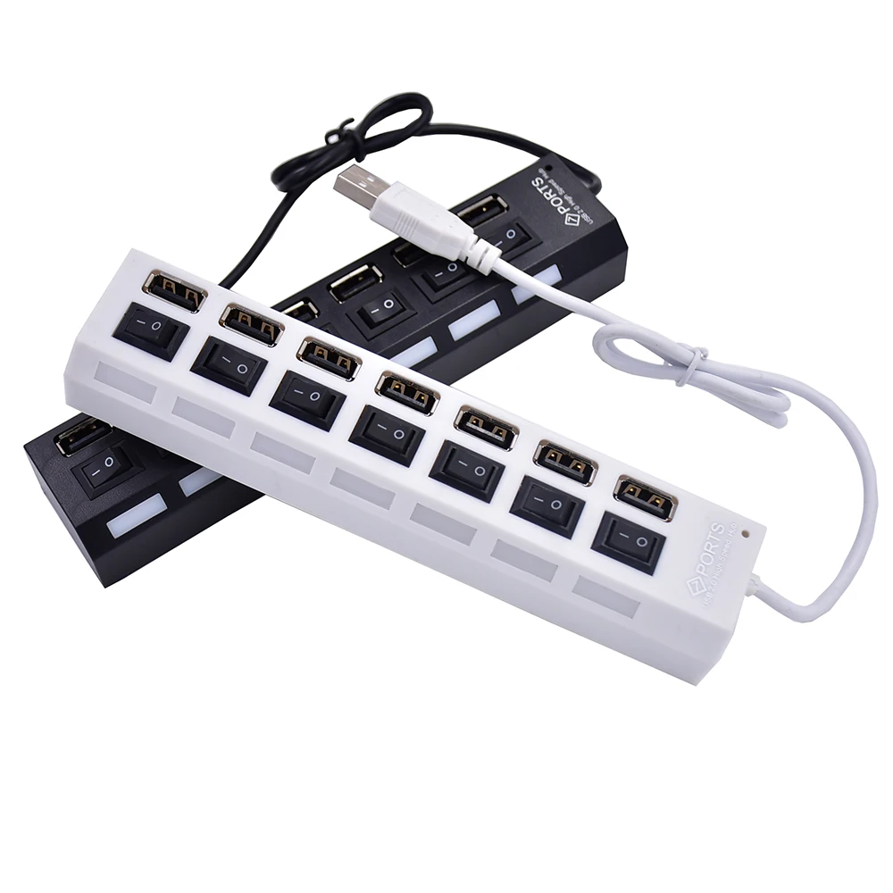 Высокоскоростной 4/7 порт USB концентратор 2 0 многопортовый usb адаптер с