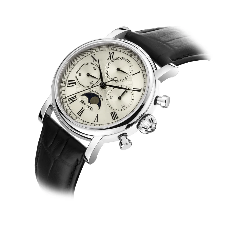 Повседневные автоматические механические водонепроницаемые часы из