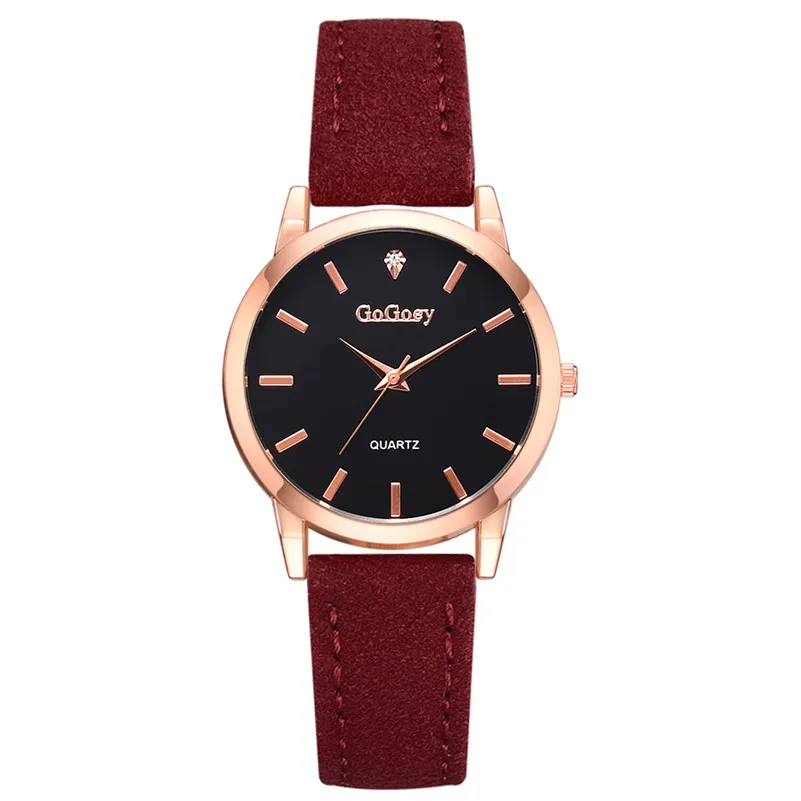

Fashion Simple Women Watches Ladies Casual Quartz Watch Simple Scale Star Flat Dial Leather Wrist Watch Gift Relogio Feminino /C