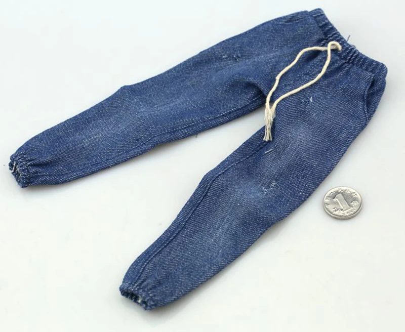 Мужские джинсовые штаны 2 цвета масштаб 1/6 синие для мужских фигурок 12 дюймов |