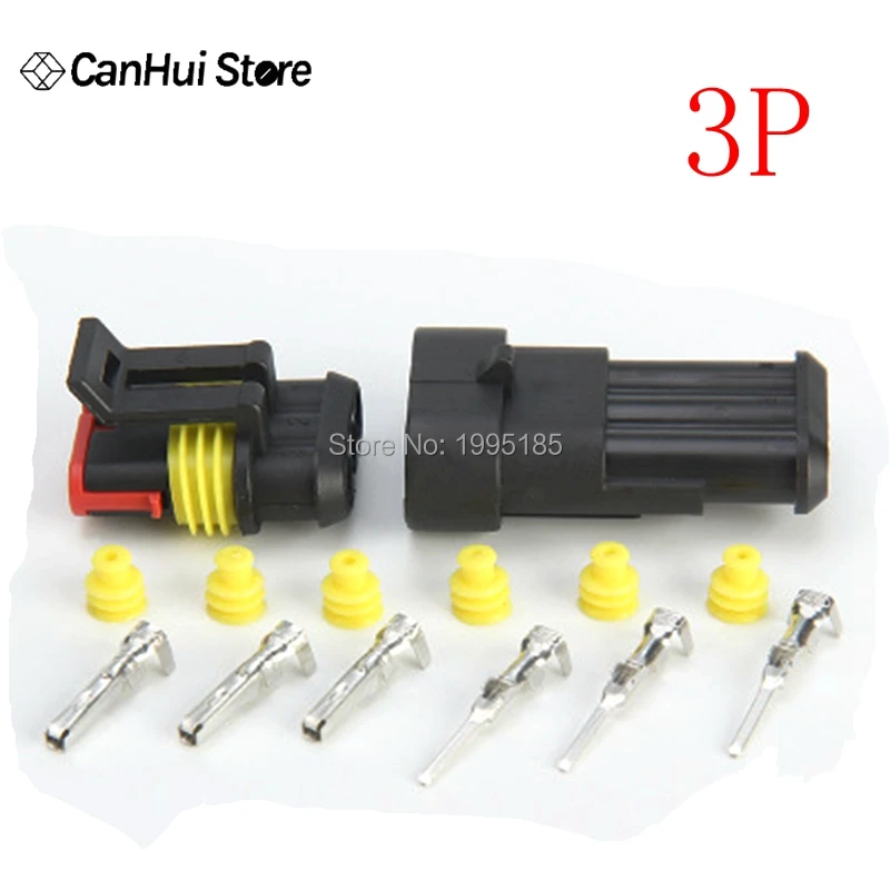 Комплект из 5 комплектов 1P 2P 3P 4P 5P 6P AMP 1 штекер и гнездо автомобильные