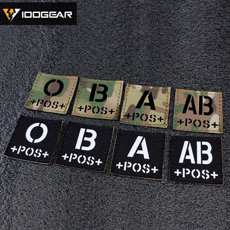 Патчи IDO GEAR для страйкбола Квадратные значки инфракрасная нашивка Тактическая
