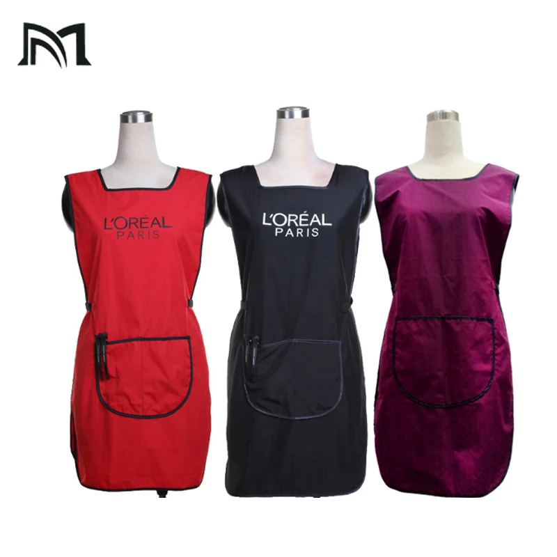 

3Pcs Hairdress Capes Polyester Professional Hair Styling Sleeveless Protect Vest Hairpin Work Apron 85*47CM for Adult Wrap B8