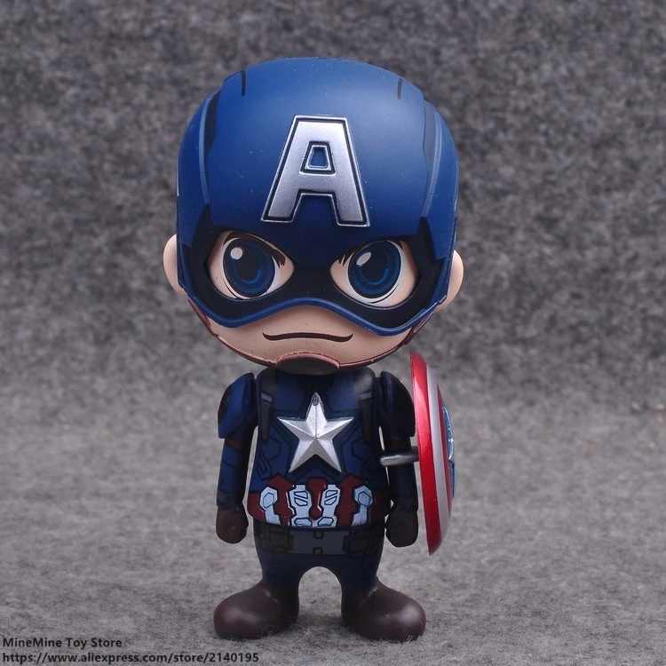 DISNEY Marvel Мстители Железный человек Марк 46 Капитан Америка 11 см фигурка аниме мини