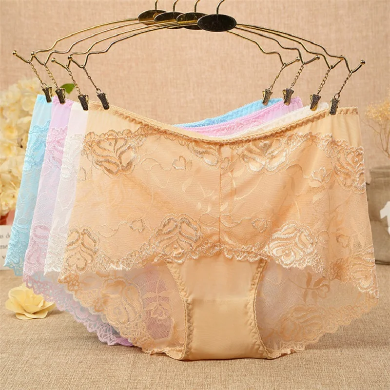 

big size high-rise lace sexy mesh women panties plump famale underwear women panties fashion cotton briefs lingerie modis tanga