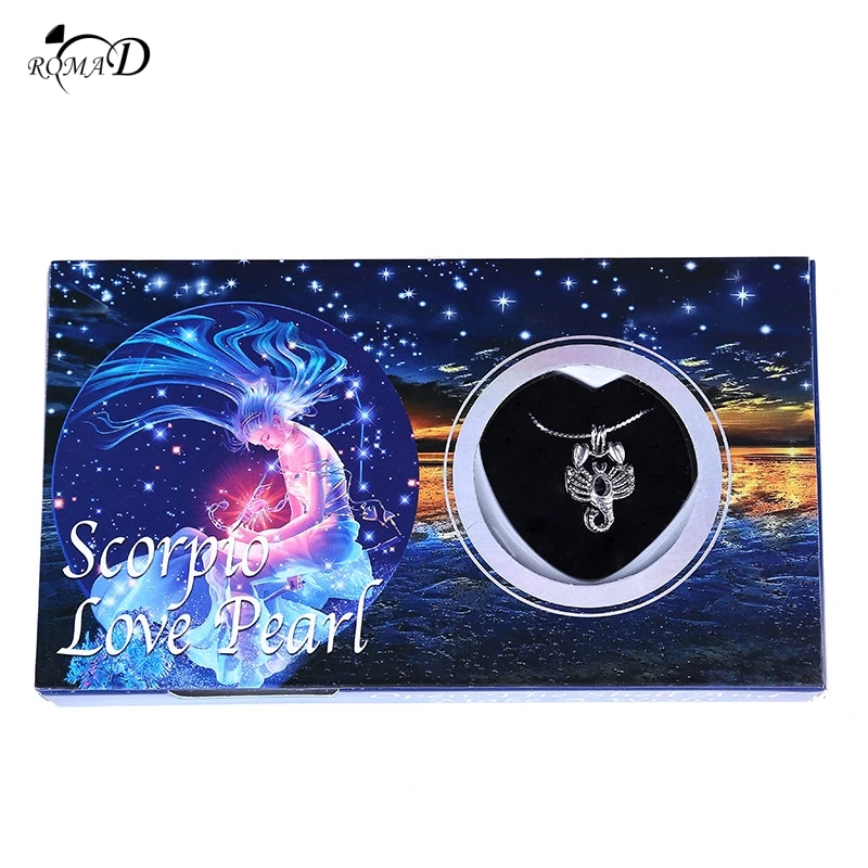 Ожерелье женское из нержавеющей стали с 12 созвездиями и натуральным