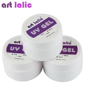 1 шт. розовый, белый, прозрачный прозрачные 3 варианта цвета УФ гель для ногтей кончиков для наращивания ногтей