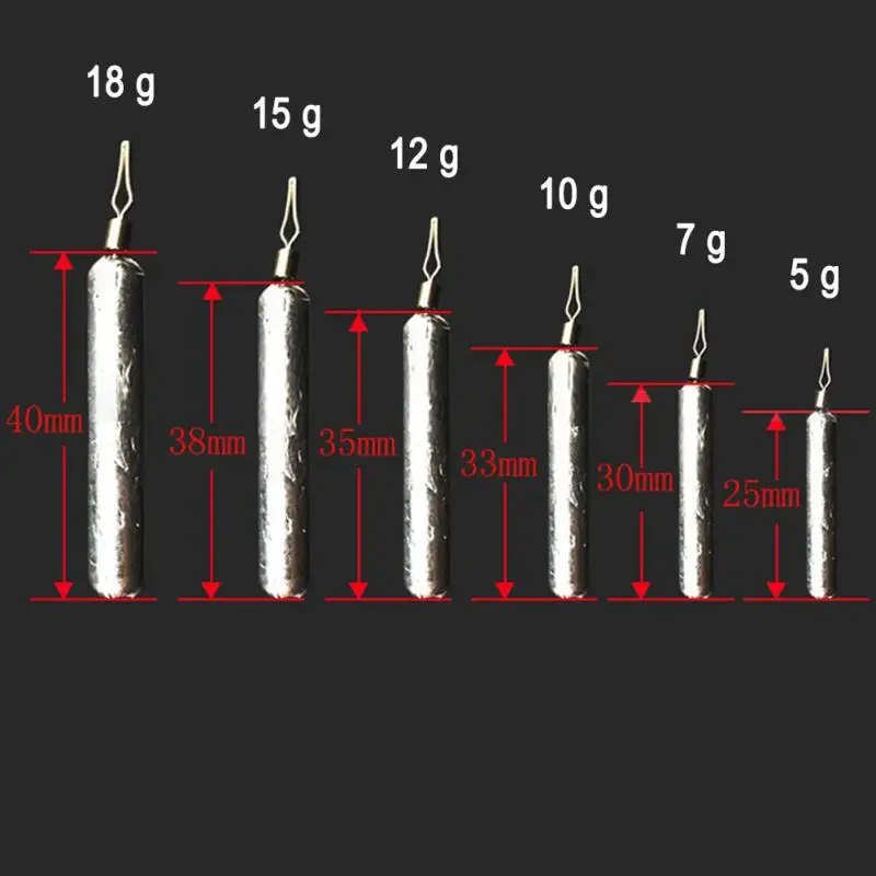 5 шт. рыболовный грузик из свинца весов подходит для всех профессионального