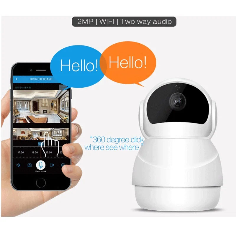 Беспроводная IP камера с датчиком движения 1080P Wi Fi|Камеры видеонаблюдения| |