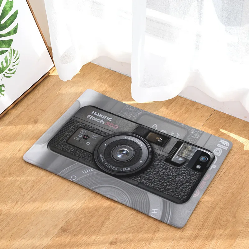 ONEUP Bath Mat 8 Color Car Record Magnetic Carpet Digital Printing Anti-slip Door Bathroom Set Bathmate | Дом и сад