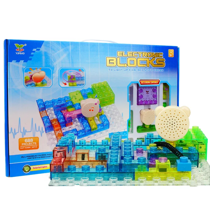 

688 Projects Integrated Circuit Building Blocks Learning&Education Toys for Kids Physics Learning,Blocks Educational Tools