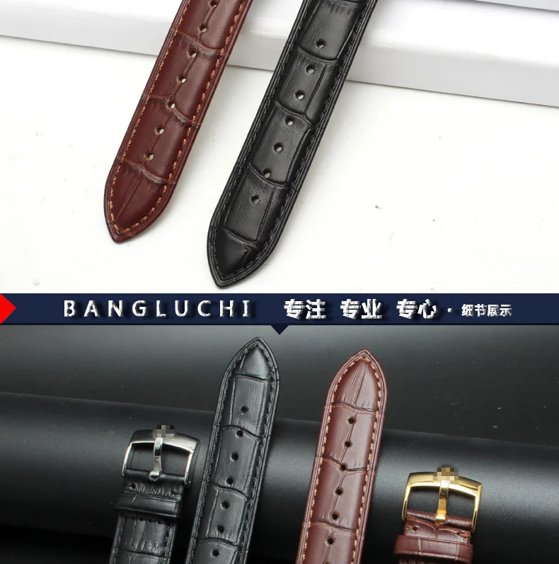 Аксессуары для часов для O-mega strap мужские кожаные булавки Пряжка бабочка Летающий ремешок гиппокамп Супер 18 серии 18 19 20 22 мм