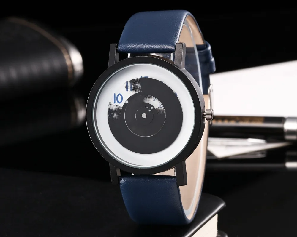 Часы мужские и женские модные повседневные водонепроницаемые минималистичные