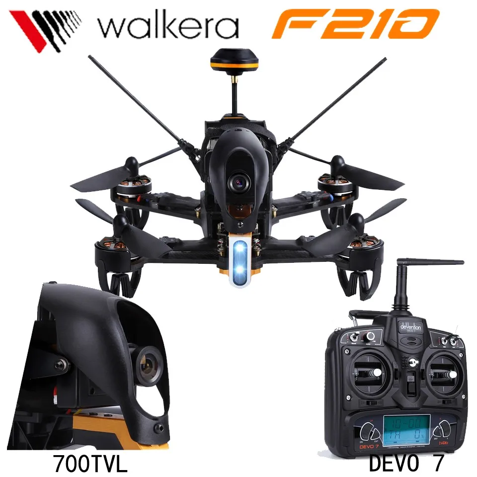 Профессиональный Дрон Walkera F210 Радиоуправляемый квадрокоптер с камерой 700TVL 5 8G FPV