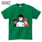 Новинка 2021 года, детские футболки футболка с короткими рукавами для маленьких мальчиков с принтом Капитан Tsubasa летние топы для мальчиков, футболки, Бесплатная доставка, NN