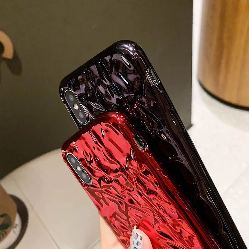 3D чехол для телефона из оловянной фольги iPhone 6 S 7 8 Plus Металлический Золотой