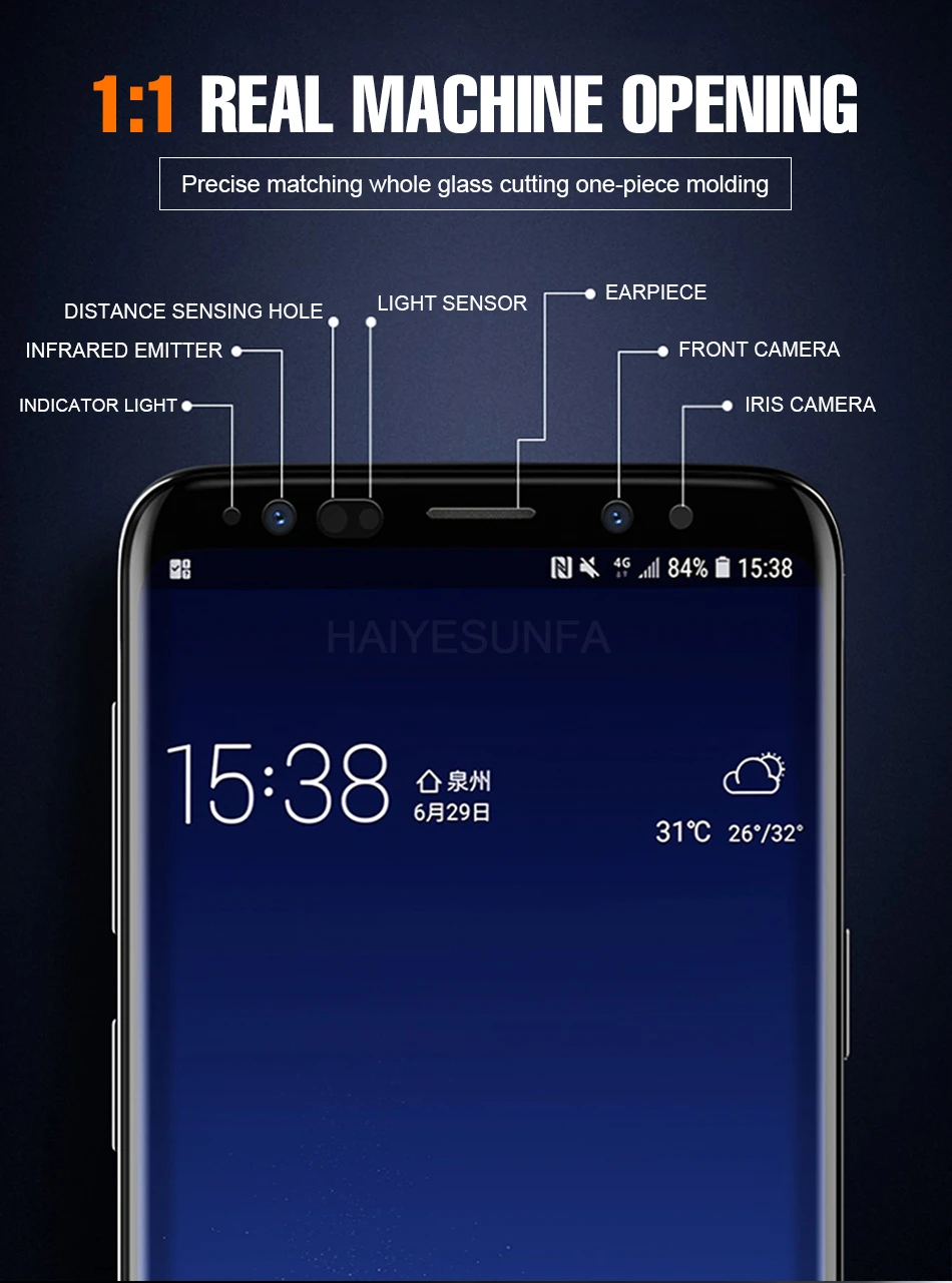20D закаленное стекло для samsung Galaxy S10e S8 S9 Plus полное покрытие Защита экрана для samsung Galaxy Note 8 9 защитное стекло