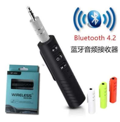 3.5mm Jack Clip-on Wireless Bluetooth Receiver Mini Car kit Audio Music adapter with Mic for Headphone Speaker | Электроника