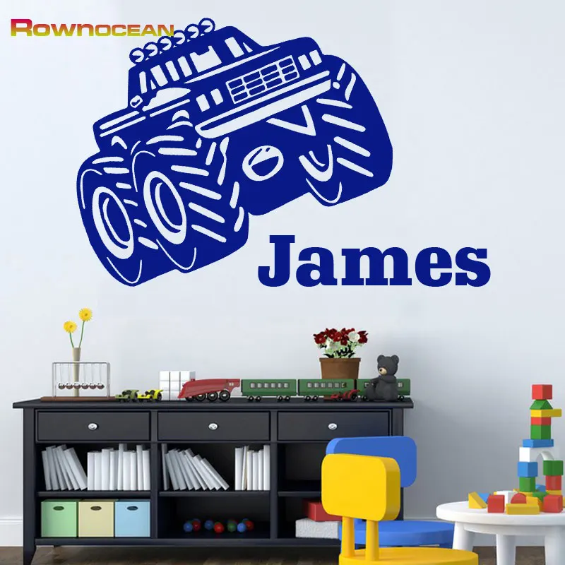 Изготовленный На Заказ персонализированный именной Трактор Автомобиль Wall Art