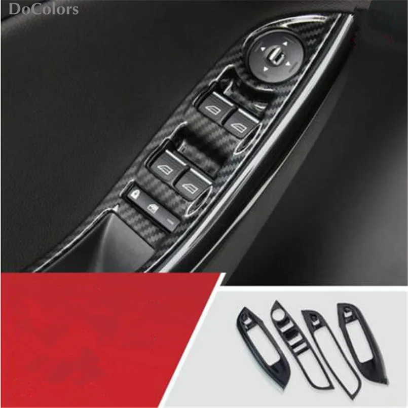 handle panel 4pcs DoColors автомобильный Стайлинг Шестерня AC панель вентиляционная дверь ручка динамик декоративная наклейка чехол для Ford Focus 3 2012 - Название цвета: handle panel 4pcs