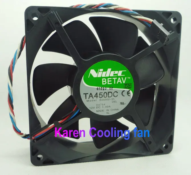 Для Nidec 12 см 12038 12V 1.4a TA450DC B35502 35 процессорного кулера радиатора осевой вентилятор