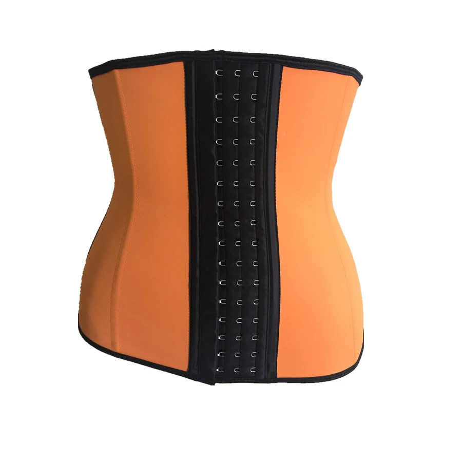 Топ формирователь тела латекс талия корсет для живота женщин Nine Steel Bone пояс