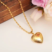 heart openable allah necklace pendant for women muslim jewelry men gold silver islam chain necklaces prophet muhammad pendant