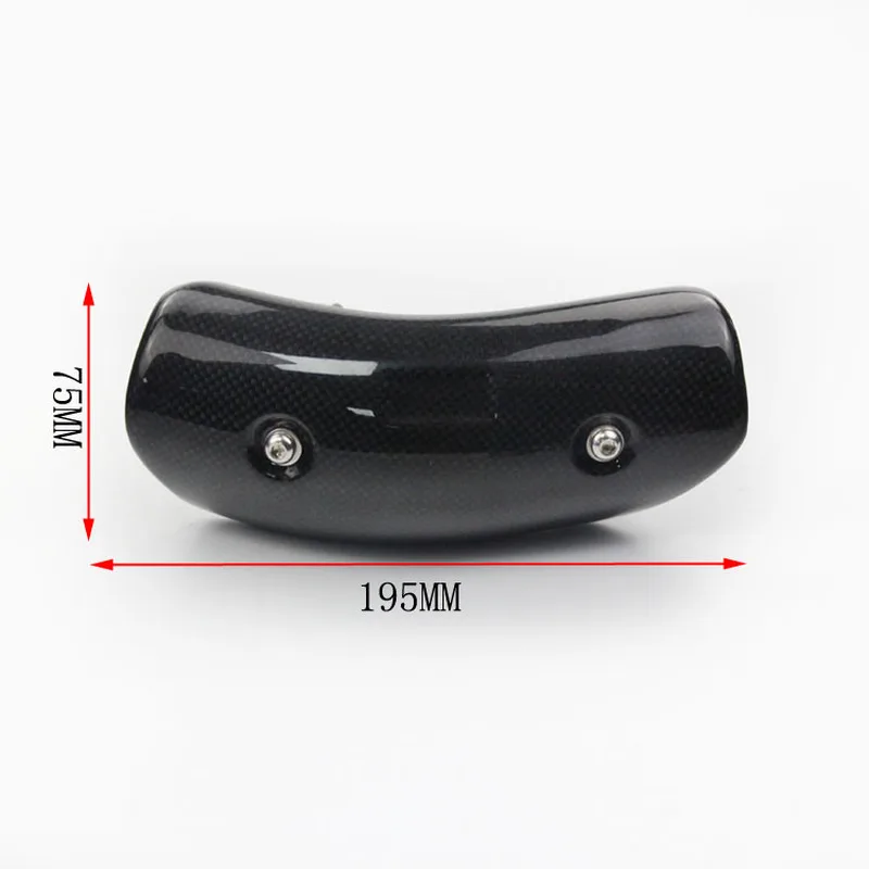 Motorcycle Exhaust Muffler Link Pipe Carbon Fiber Stainless Steel Heat Shield Cover Guard With AK Sticker | Автомобили и
