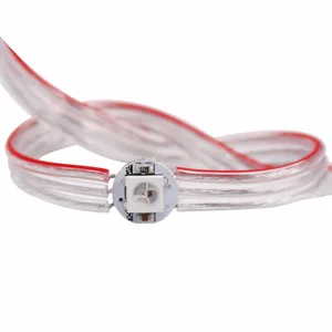 50 x Предварительно припаянных WS2812B модифицируемых RGB светодиодных пиксельных лент, модуль узлов с 12 см проводом WS2811 IC 5V