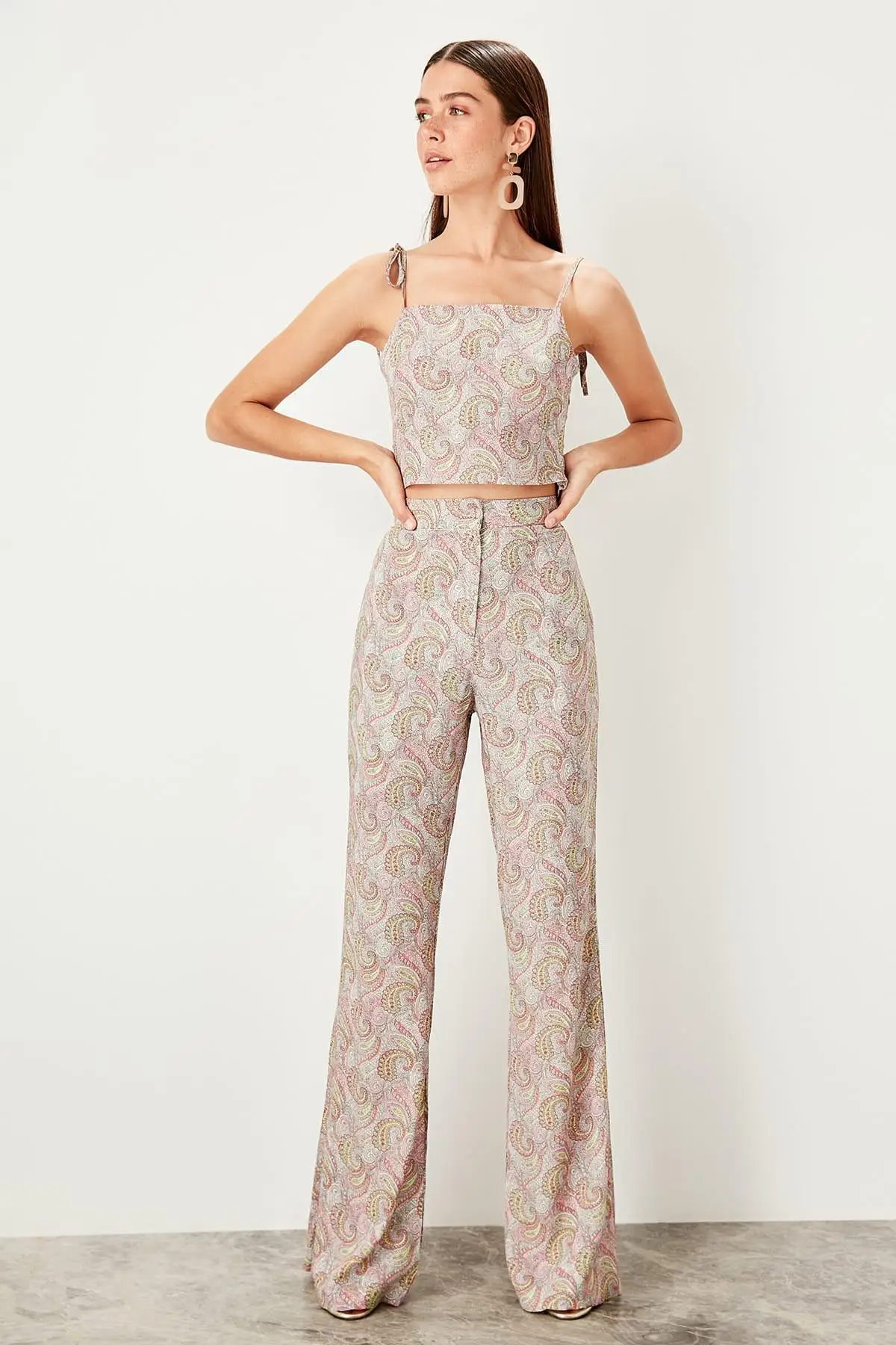 Trendyol разноцветные брюки TWOSS19XM0240|Брюки| |