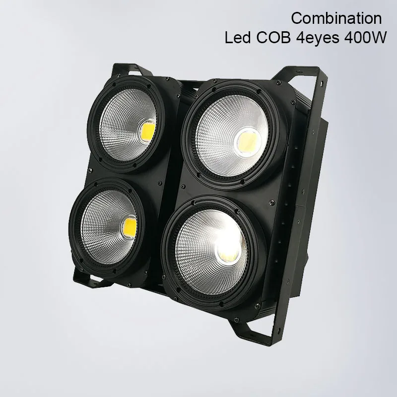 Combination 400W Блиндер DMX 4eyes 400 Вт светодиодный COB Блиндер холодный белый+ теплый белый светодиодный для зрителей 2 канала для шоу концертного мероприятия - Цвет: Combination 400W