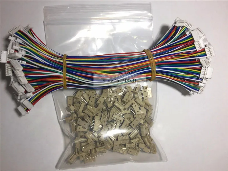 100 комплектов JST PH 1 25 мм 6 контактный разъем DIP с проводами 150 мм|connector lock|cable